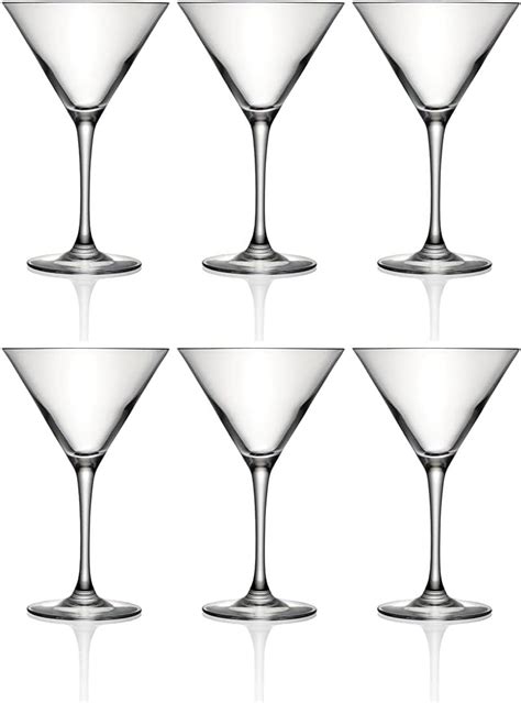 Cristal D Arques Martini Cocktail Glasses Set Of 6 Height 18 8 X Width 12cm 300ml Amazon