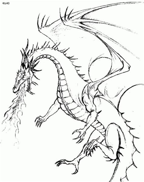 Check out our collection of dragon coloring sheets to print below. Fire Breathing Dragon Coloring Page - youngandtae.com ...