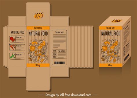 Product Packaging Templates Vectors Free Download Graphic Art Designs