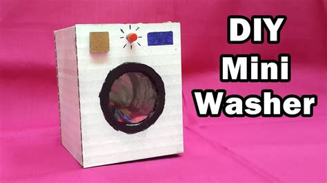 How To Make A Mini Working Washing Machine Diy Mini Washer Youtube