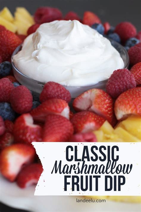 Oct 16, 2019 · this marshmallow fluff frosting has only 3 ingredients and is light, fluffy, and has the perfect amount of sweetness. Classic Marshmallow Fruit Dip - landeelu.com