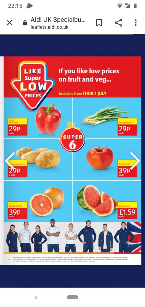 Deal Aldi Super 6 Fruit And Veg From 1st July The Fgaff Community