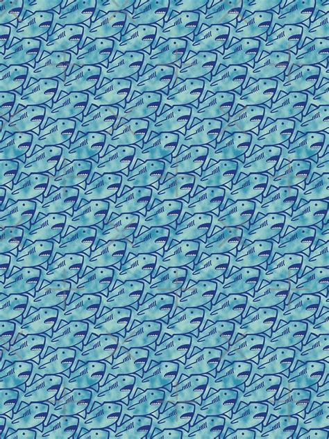Shark Tessellation Turquoise A Line Dress For Sale By Jeanneius