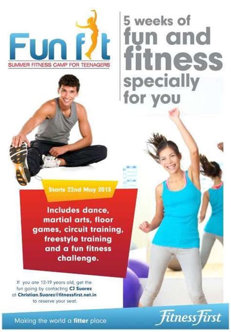 Fun Fit Summer Fitness Camp For Teenagers From 22 May To 24 June 2013