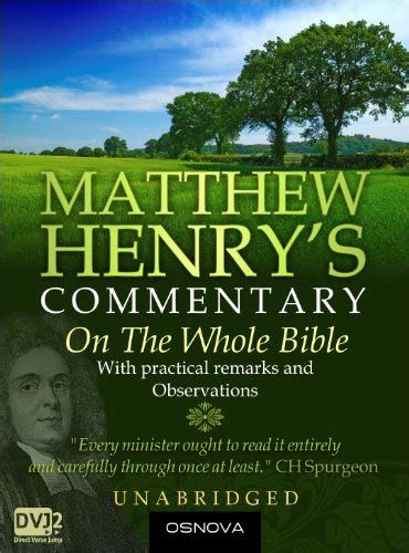 Unabridged Matthew Henrys Commentary On The Whole Bible Best Navigation Ebook Henry