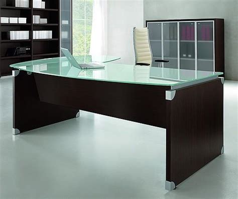 Glass Executive Desk Office Furniture Glass Designs