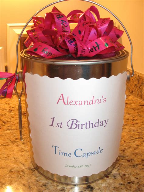 Open This Time Capsule On Her 18th Birthday Full Of Messages And First
