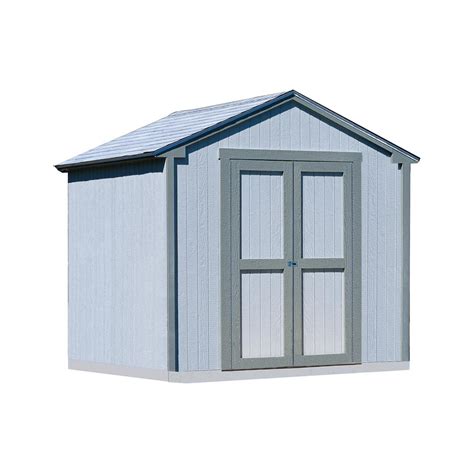 The light brown wood siding allows you to customize your shed with paint and shingles to match your home (not included). Handy Home Products Kingston 8 ft. x 8 ft. Wood Shed Kit ...