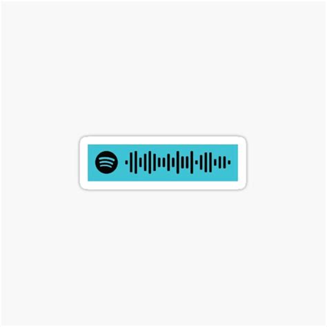 Replay Spotify Scan Code Shawty Like A Melody Sticker By Swagsyt