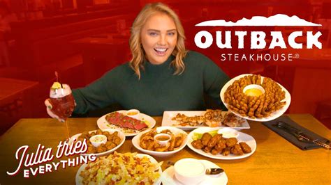 Outback Steakhouse Trying All Of The Most Popular Menu Items At