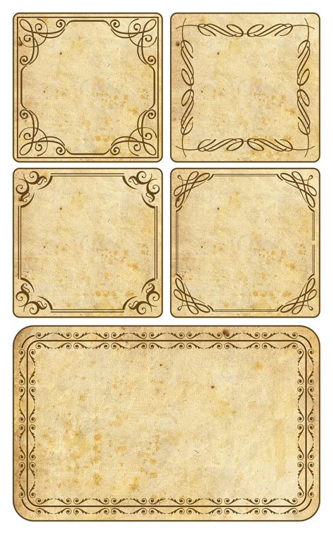Printable Blank Apothecary Labels
