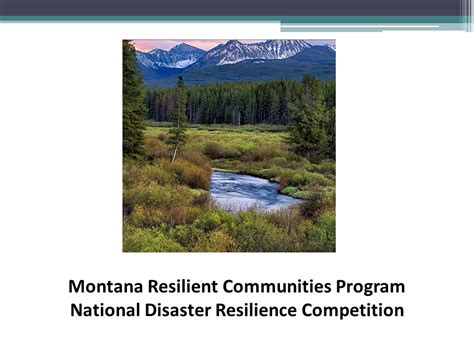 M Montana Resilient Communities Program National Disaster Resilience