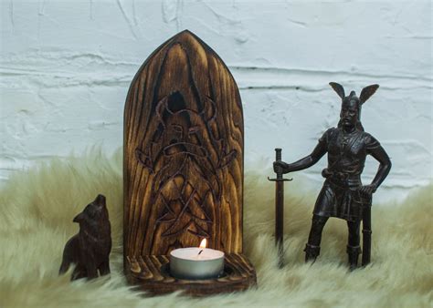 Pagan Altar God Odin Woden Wotan Pagan Norse Viking Decor Etsy
