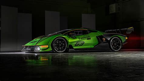 4k Car Spotlights Lamborghini Essenza Low Light Vehicle Green
