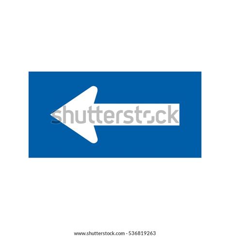 One Direction Large Arrow Sign Left Stock Vector Royalty Free