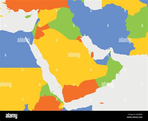 Mapa De La Península Arábiga Politico Fotografías E Imágenes De Alta