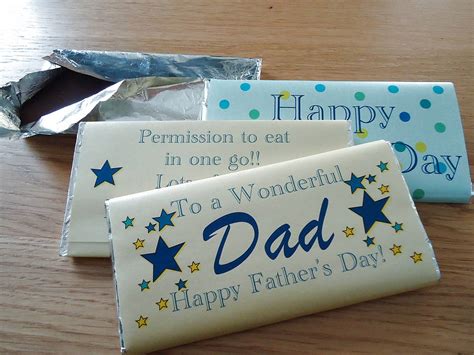 Fathers Day Personalised Chocolate Bar By Tailored Chocolates And Ts