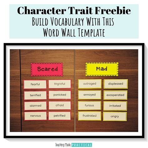 6 Ways To Build Character Trait Vocabulary Character Traits Third