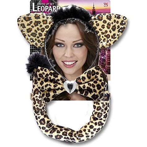 Leopard Dress Up Sets Accessory For Fancy Dress Costume Set Kit Ears