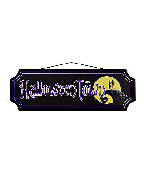 Costumes, accessories, cosplay, wigs, makeup, plus giant store of all horror, clothing, decor, art & toys. Halloween Town Sign Decorations - The Nightmare Before ...