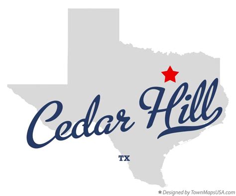 Map Of Cedar Hill Tx Texas