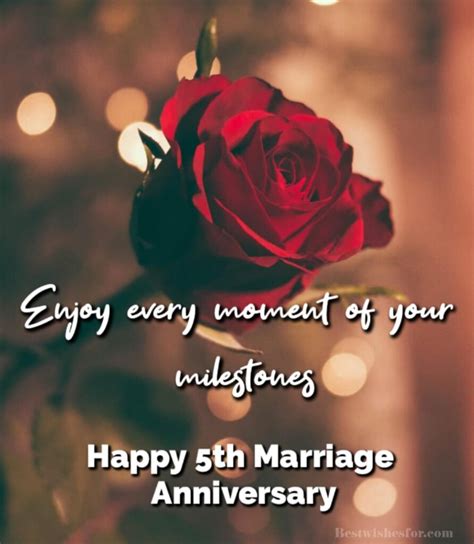 5th Marriage Anniversary Quotes Wishes Images Best Wishes Wedding