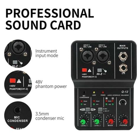 Promo Zax Sound Card Usb Mini Portable 2 Way Driver Free Mixer Q12