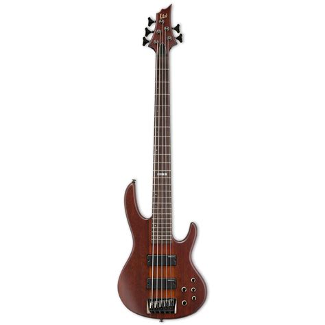 Esp Ltd D 5 5 String Bass Guitar Satin Natural Electric Bass Guitars