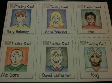Book Character Trading Cards Are A Fun Way To Teach About Character