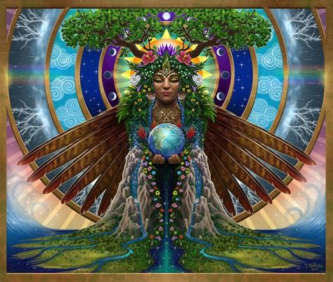 Gaia Sacred System Art Print By Cristina Mcallister In 2021 Gaia