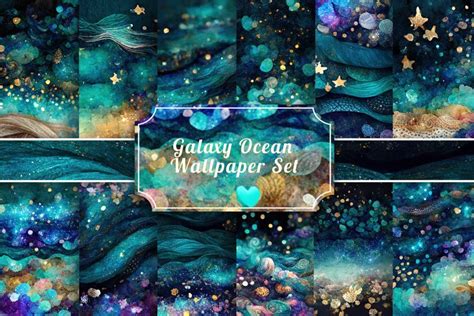 Galaxy Ocean Wallpaper Set