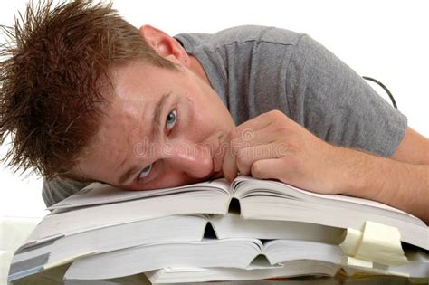 Bored Student Stock Image Image Of Text Boredom Young 1098105