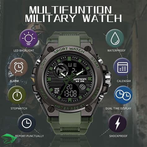 buy men s digital tactical watch military watch sports watches outdoor led stopwatch army watch