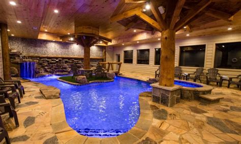 New Listing Stunning Mountain Lodge Indoor Pool 6 Bedrooms 7 12