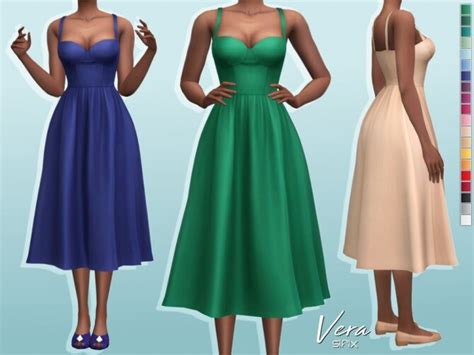 Vera Dress By Sifix At Tsr Sims 4 Updates