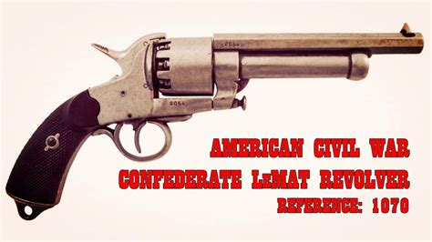 Denix American Civil War Confederate Lemat Revolver Usa 1855 Replika