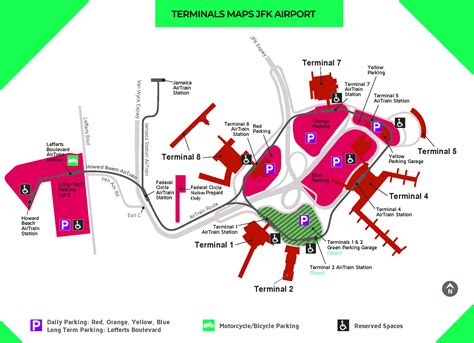 Terminals Maps New York Jfk Airport