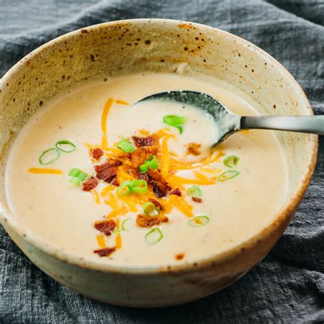 Instant Pot Cauliflower Cheese Soup Keto Low Carb