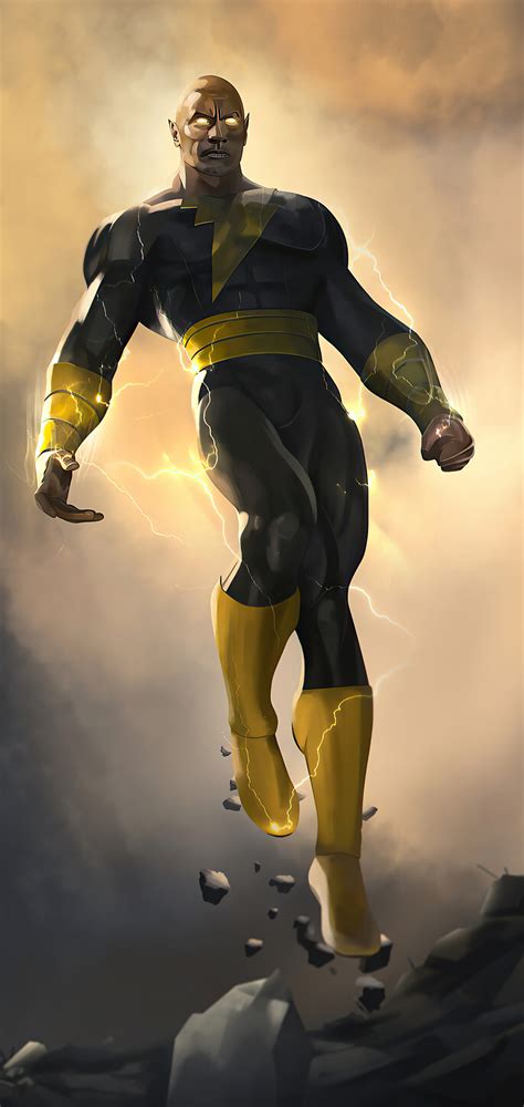 1080x2280 4k Black Adam Rock 2020 One Plus 6,Huawei p20,Honor view 10
