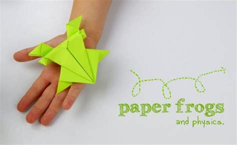 Origami Jumping Frog Craft And Kinetic Energy Stem Activity