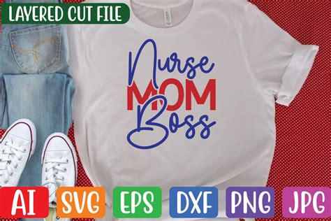 Nurse Mom Boss Graphic By Creative Creator · Creative Fabrica