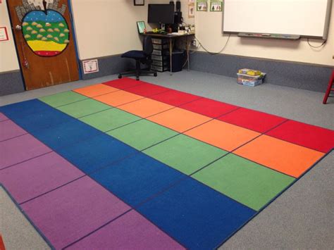 Rainbow Square Carpet From Lakeshore Classroom Carpets Classroom Rug