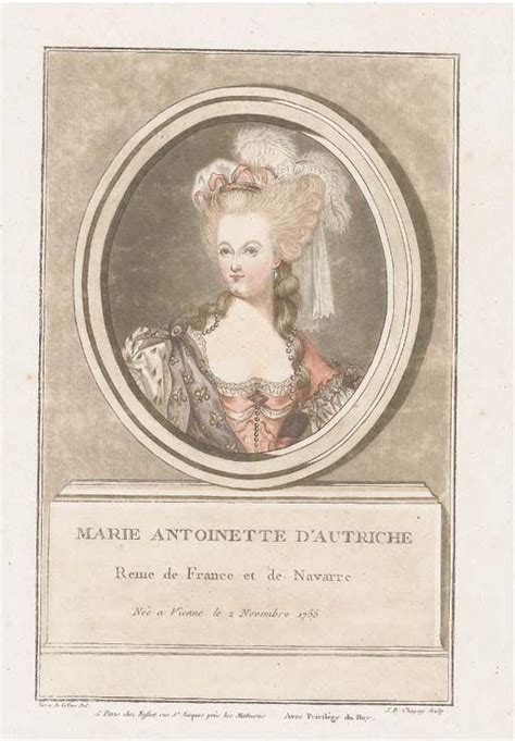 Marie Antoinette 1775 Color Print Inspired By Dagoty Portrait French