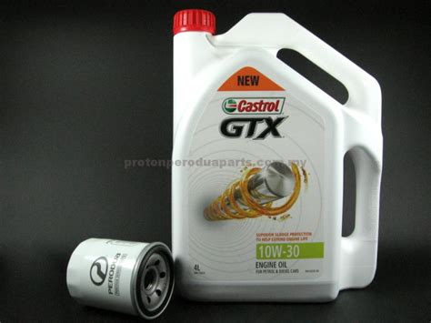 In order to protect your car from internal damages, it is beneficial to use only specified engine oil by the manufacturers. Castrol GTX 10W 30 Engine Oil 4 litres Minyak Enjin 10 30 ...