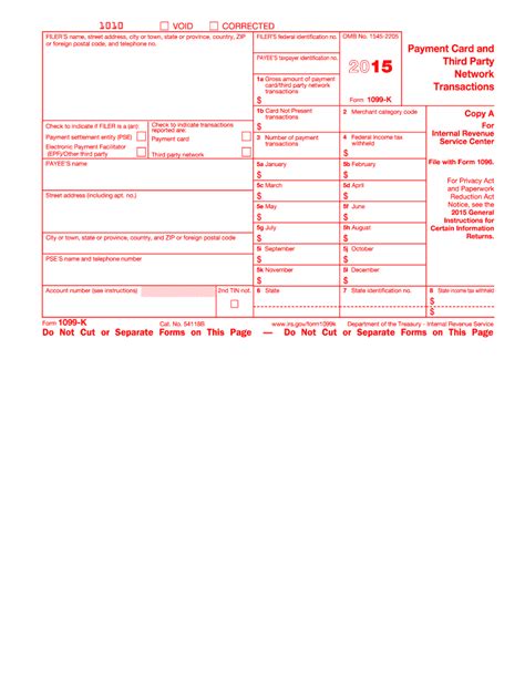 Maybe you would like to learn more about one of these? 2015 Form IRS 1099-K Fill Online, Printable, Fillable, Blank - PDFfiller