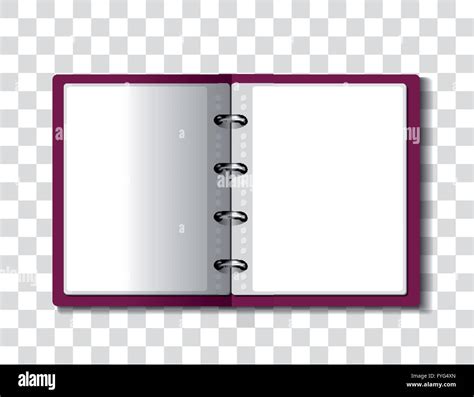 Red Ring Binder Folder On Checkered Background Stock Vector Image And Art