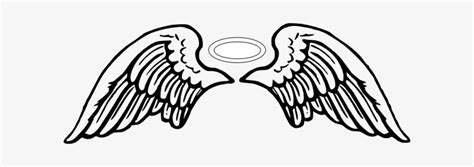 Angel Halo Wing Png Angel Wings Clip Art 600x209 Png Download Pngkit