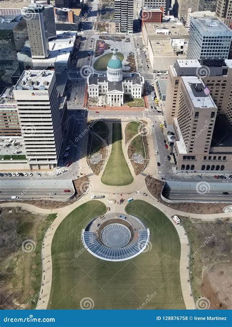 Looking Down From The Arch Editorial Stock Photo Image Of City