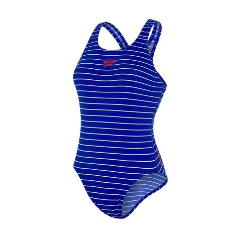 Speedo Womens Endurance Printed Medalist Swimsuit Upf 50 Quick Drying