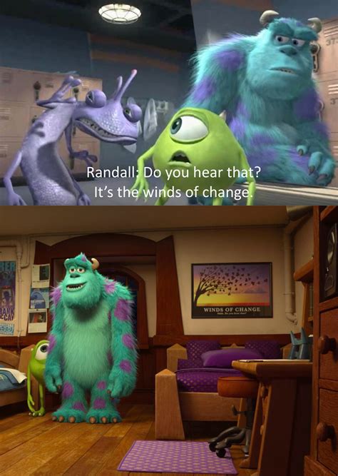 In ‘monsters University 2013 You Can See A Poster Above Randalls
